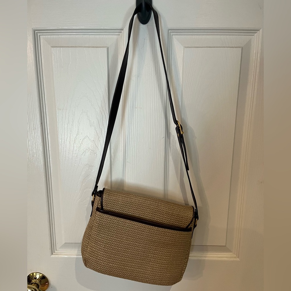 Etienne Aigner Tan and Black Crossbody Bag - Picture 2 of 5